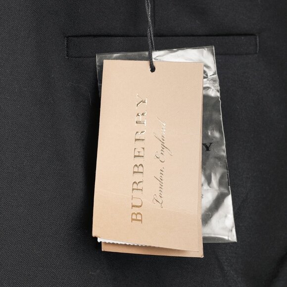 Burberry Black Stretch-Wool Straight-Leg Trousers - Picture 7 of 13